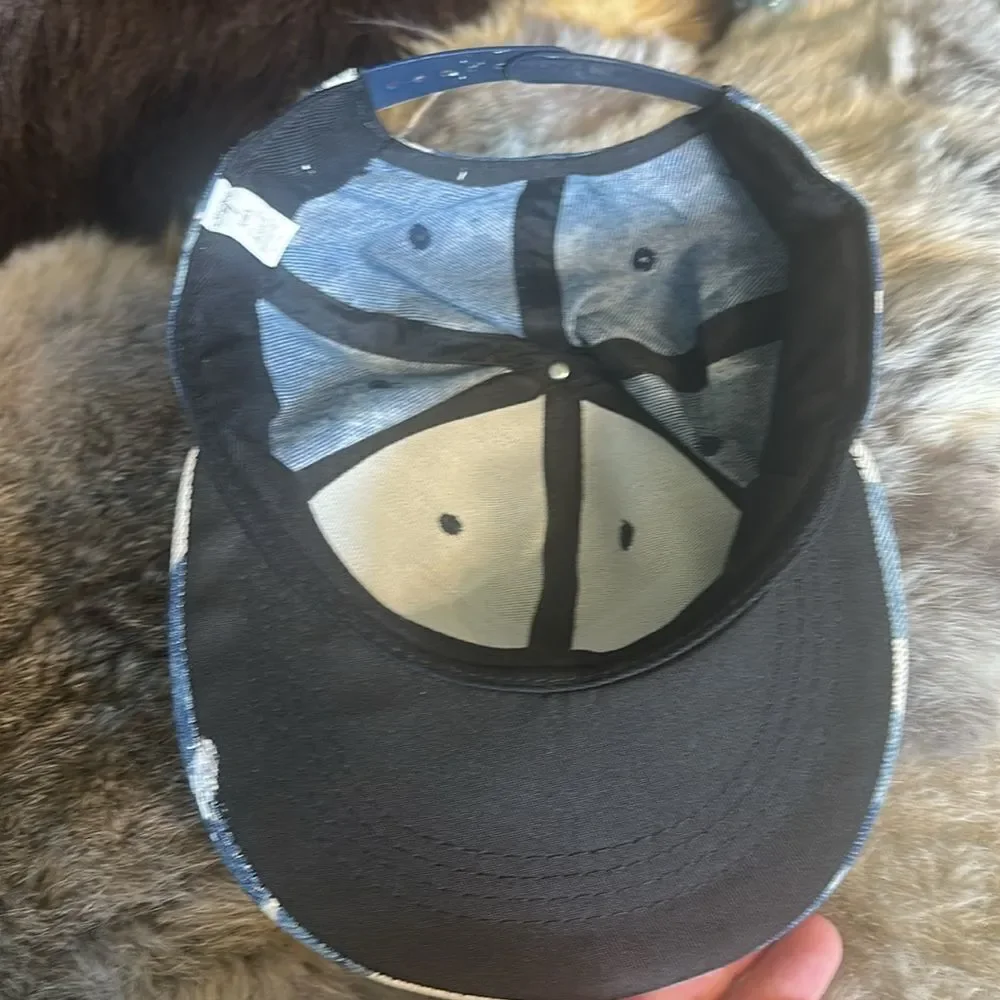Lucky 7 Blue Denim Cap with Black Accents NWOT (4420) OS